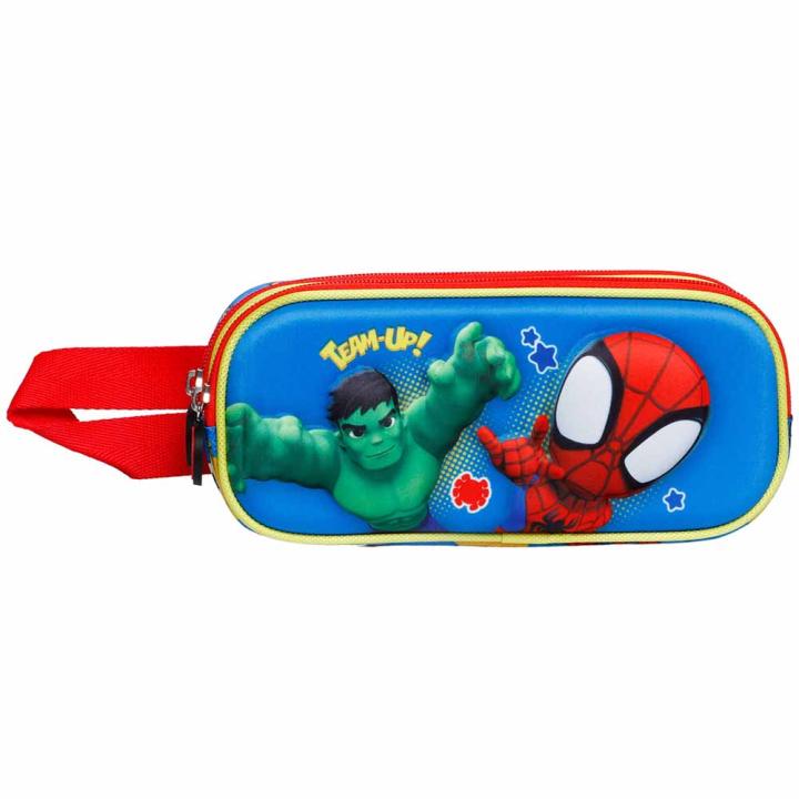 Marvel Los Vengadores Massive Estuche Portatodo 3D Doble, Multicolor