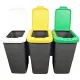 Set 3 Papeleras De Reciclaje De Plástico TONTARELLI 79 X 33 X 48 Cm - 2