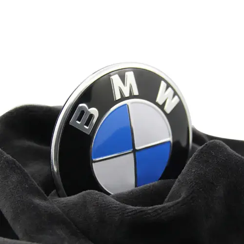 Emblema BMW 82 MM (para capó/maletero) Blanco/Negro - E-DZSHOP AUTOPARTS