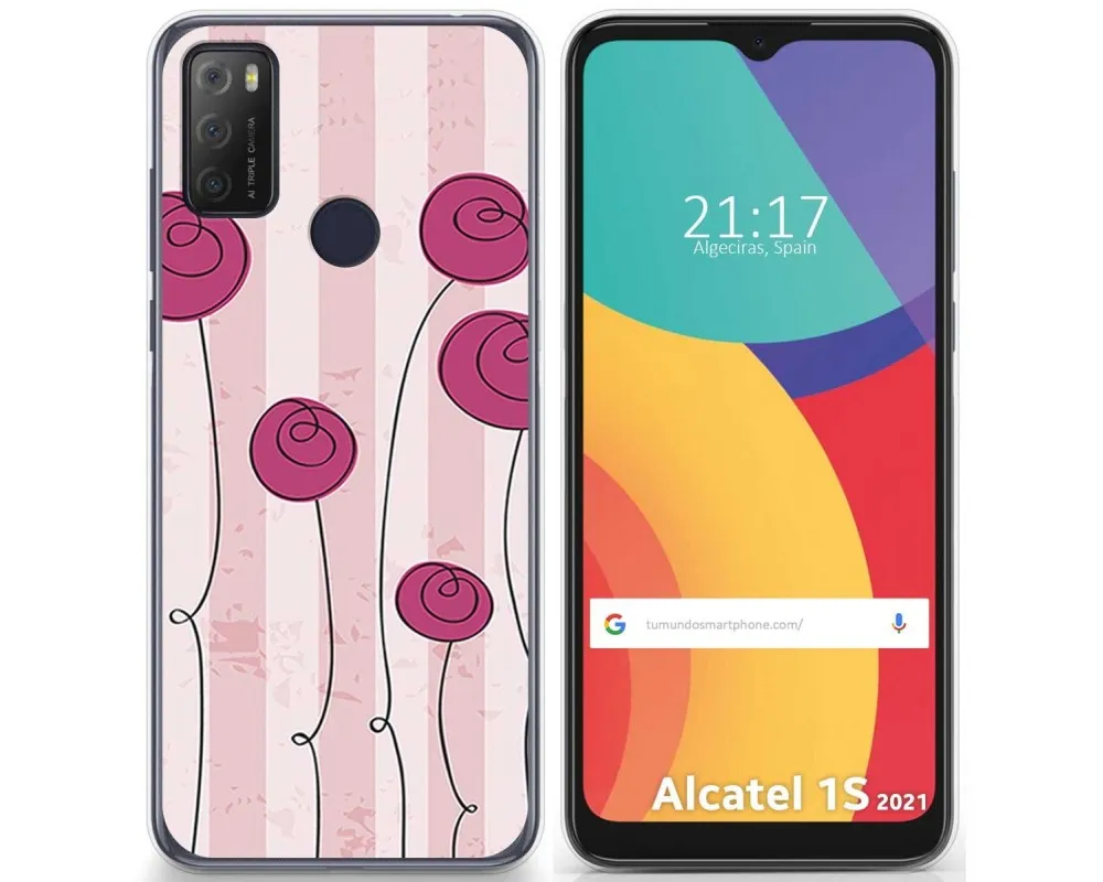 Tumundos Smartphone-Hülle Aus TPU-Silikon Für Alcatel 1S 2021 / 3L 2021 – Schwarz