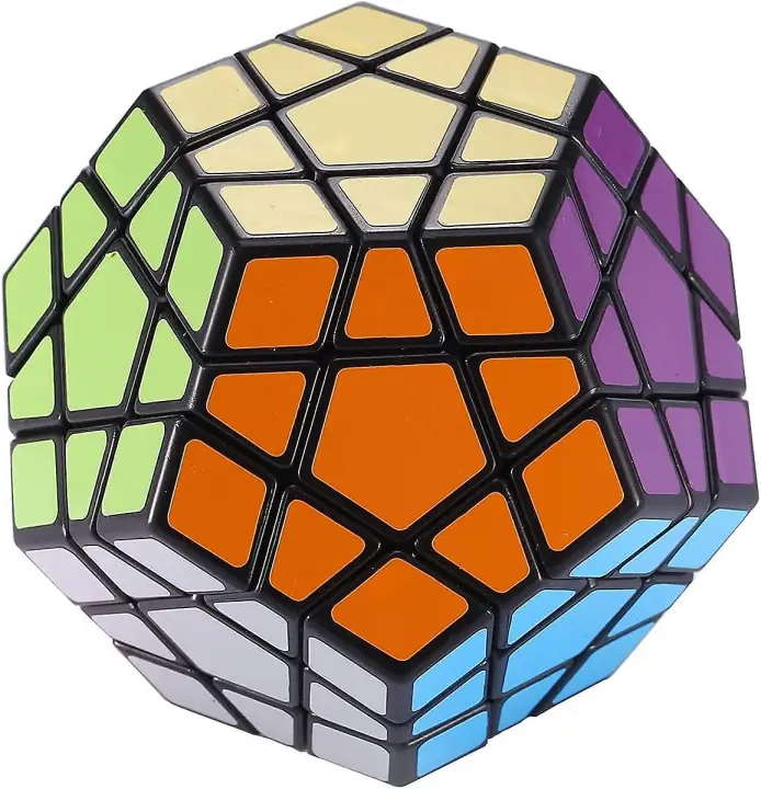 3x3 Megaminx Speed Cube Puzzle Toy, Black - 