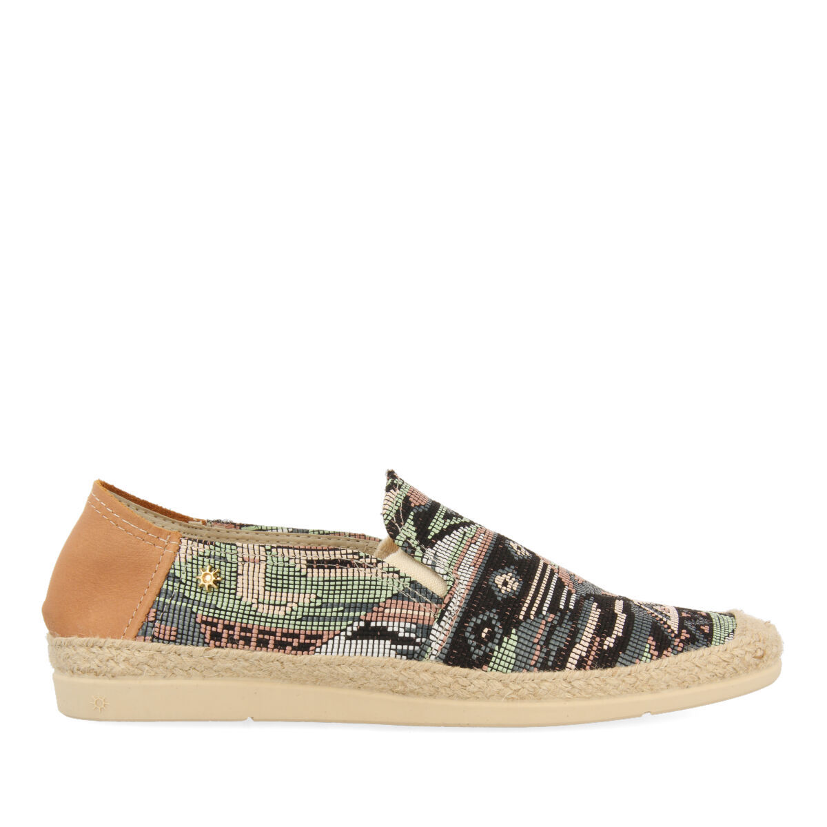 Castañer Kevin leren espadrilles Bruin