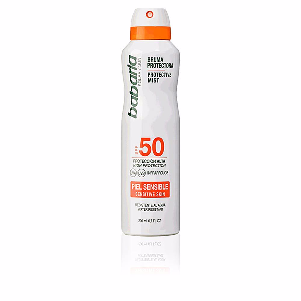 Bruma protectora solar Babaria SPF50 para pieles sensibles por sólo 7.99€ ¡¡47% de descuento!!