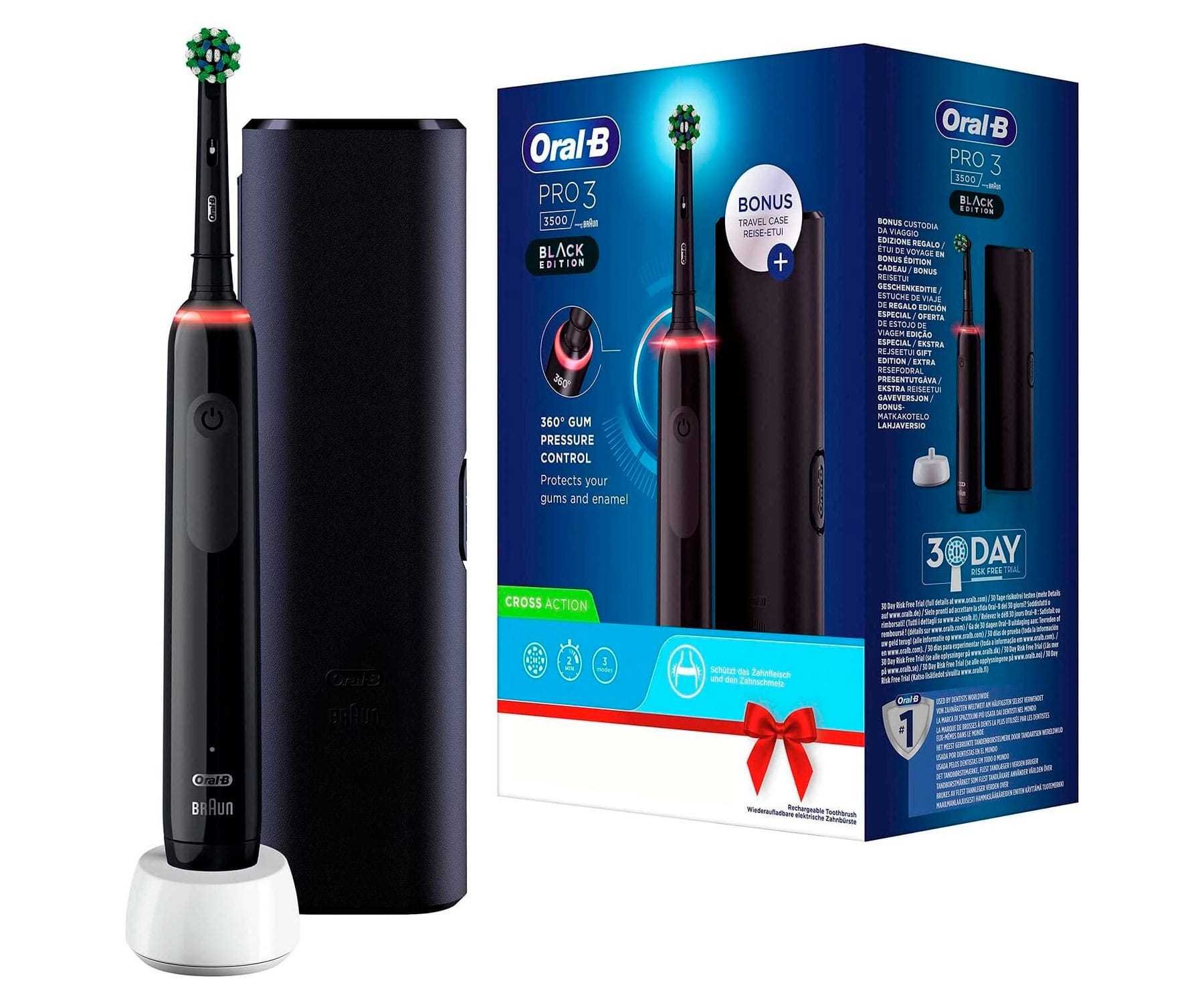 BRAUN ORAL-B Vitality Pro3 3500 Negro + Estuche / Cepillo de dientes ...