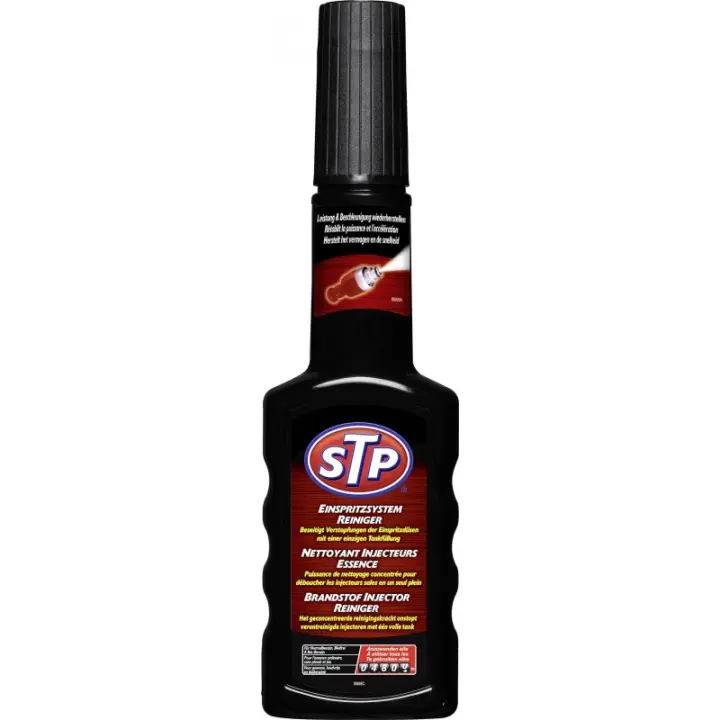 STP® Limpiador Completo del Sistema de alimentación Gasolina Recupera  Rendimiento + ® Limpia inyectores para Motores de Gasolina Reduce Las  emisiones