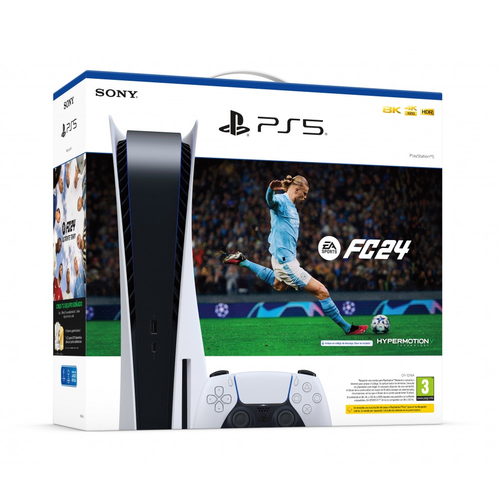 Reserva la videoconsola PS5 + juego EA Sports FC24 por sólo 482€ ¡¡22% de descuento!!
