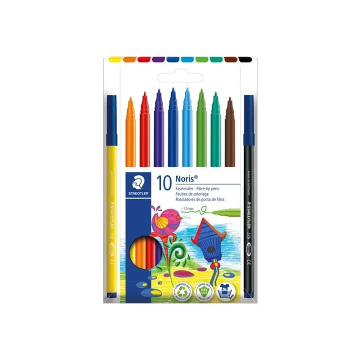Pack de 10+2 rotuladores de colores lavables para niños Kids couleur BIC