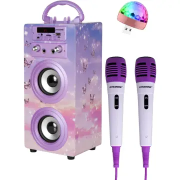 Microfono karaoke para niños bluetooth con luces y amplificador