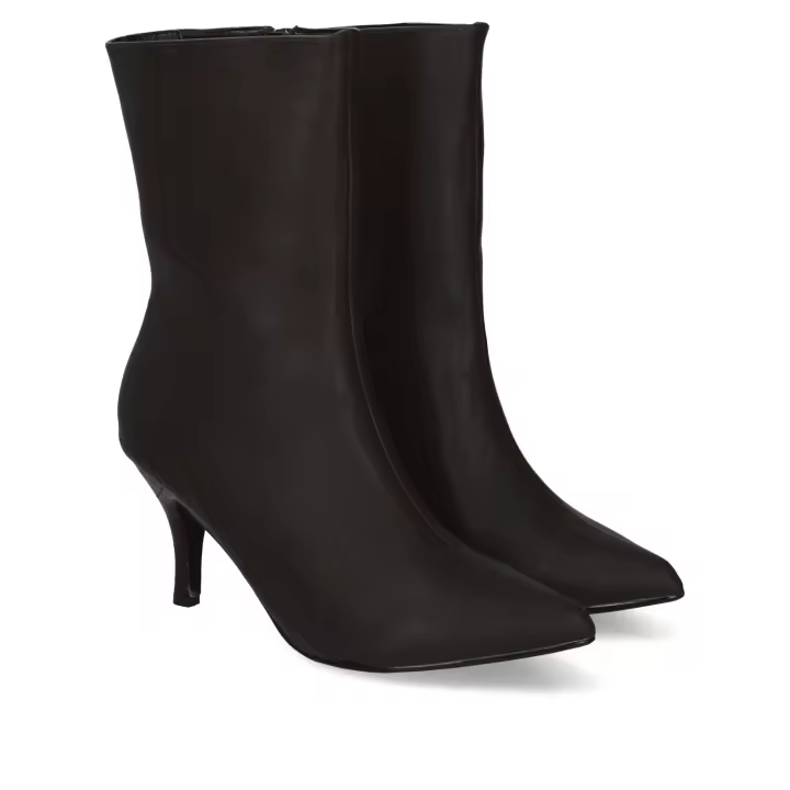 Andres Machado AM4221SOFTNEGRO Botín punta en Piel Vegana Color Negro Tallas de la 32 a la 45 Andres Machado AM4221SOFTNEGRO Botín punta en Piel Vegana Color Negro Tallas de la 32 a la 45