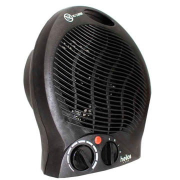 Calefactor Klack cerámico eléctrico de enchufe con mando de 900W Negro