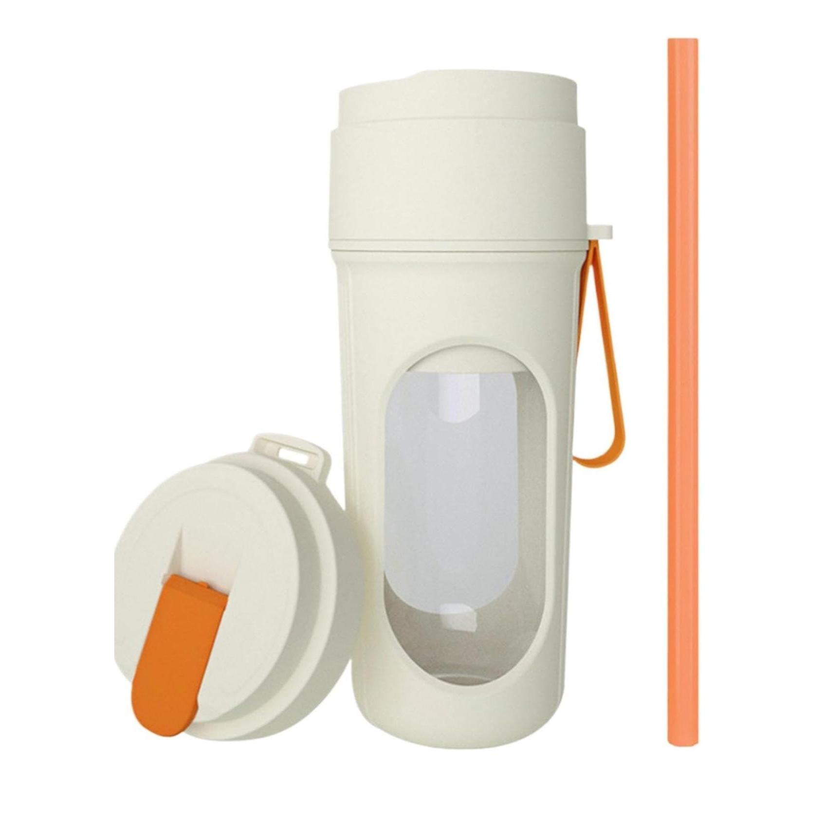 Nybhyjka Licuadoras portátiles para batidos, taza exprimidora - Licuadora pequeña recargable por USB - Licuadoras de tamaño personal, mezclador de hielo de frutas de 450 ml, fabricante de alimentos