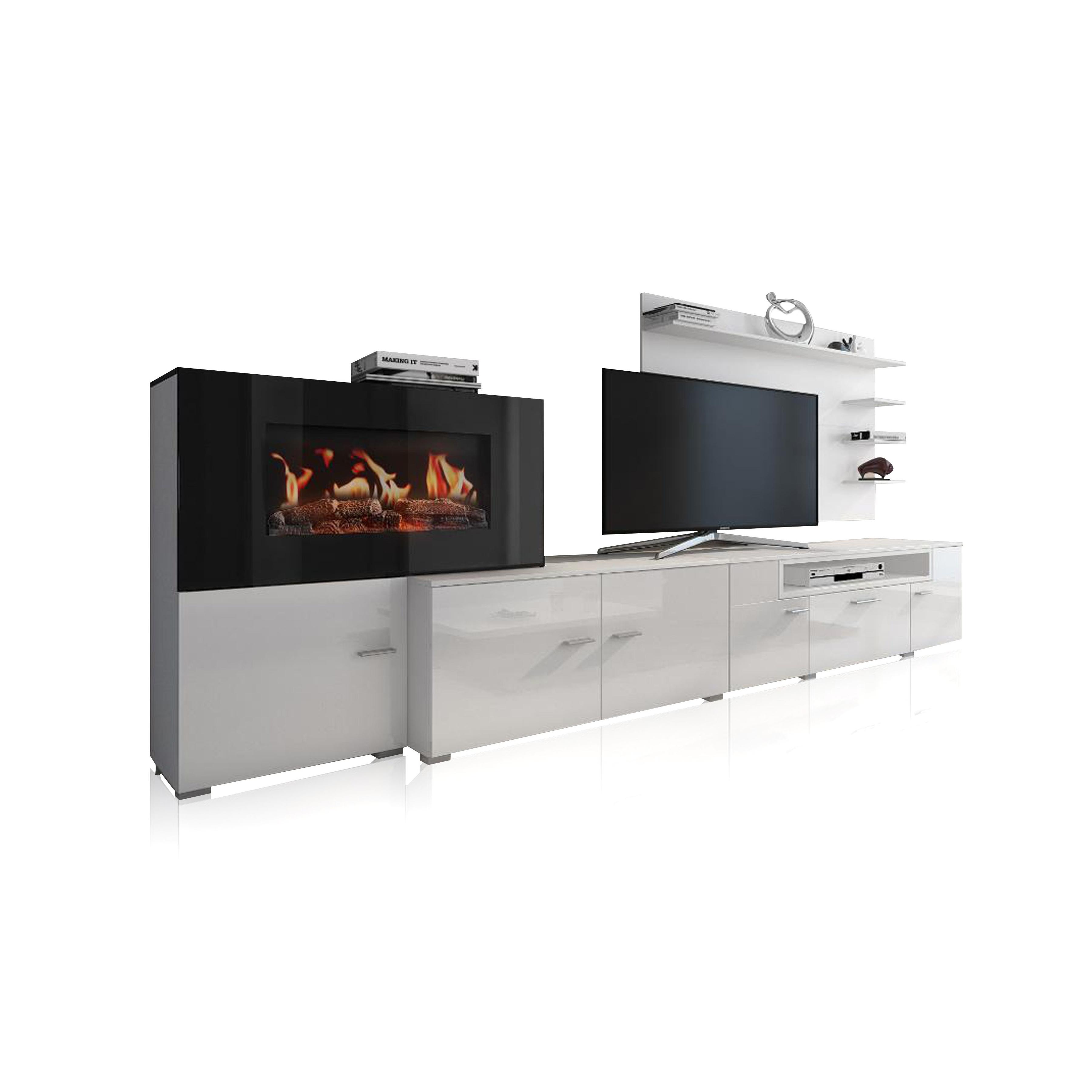 Mueble TV 120 con una puerta para comedor o salon, 1 balda, Ebos