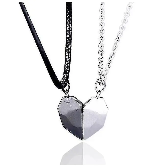 Two Souls One Heart Pendant Magnet Necklaces For Couple Miravia