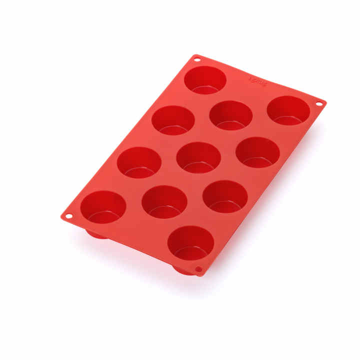 Molde desmontable rectangular rojo con plato 15 cm - Lékué