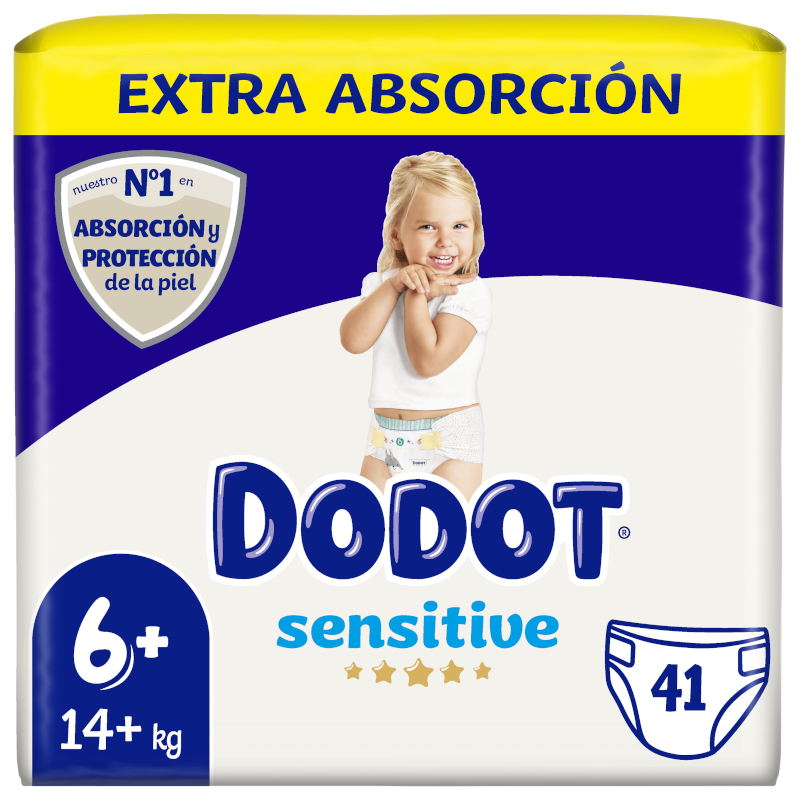 Paquete de pañales Dodot Sensitive (tallas 1, 2,  3, 4, 5 y 6) por sólo 19,40€ ¡¡34% de descuento!!