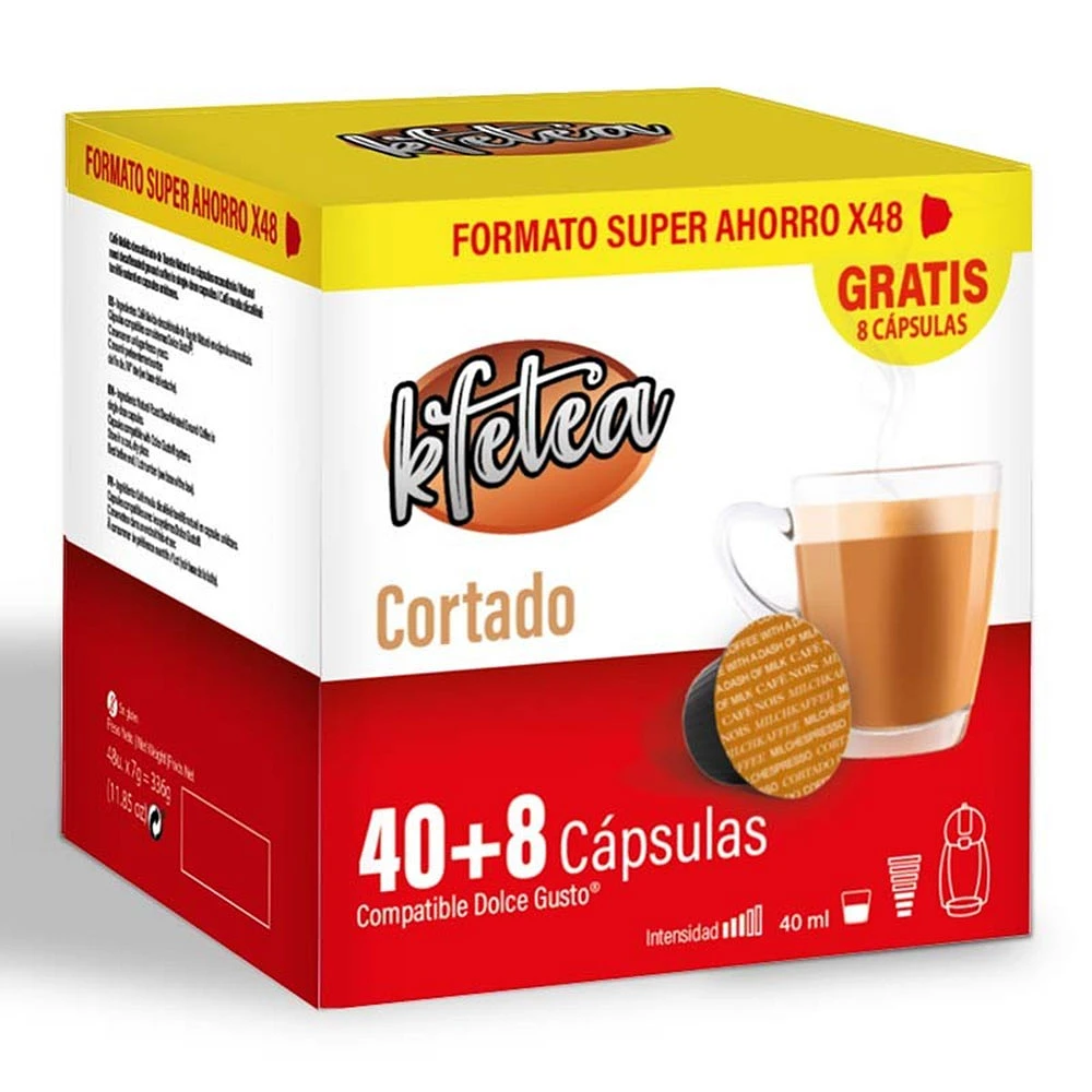 Cappuccino Kfetea 48 cápsulas para Dolce Gusto Formato Ahorro