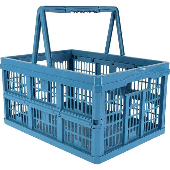 Caja Plegable De Plástico Con Tapa Almacenamiento 34x47x23cm