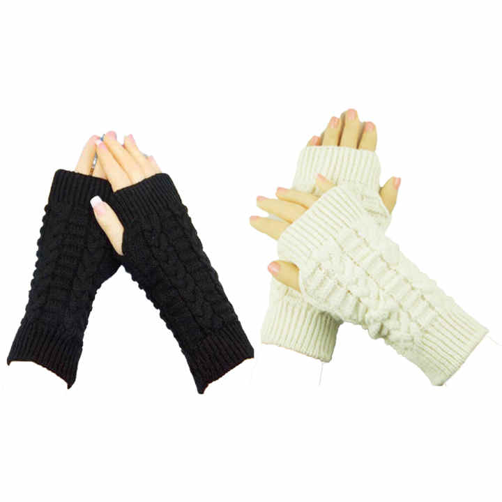 Par De Guantes Sin Dedos Stray Kids – Lana De Alpaca Térmica – Talla Única 20x9 Cm – Negro – Merchandising Oficial Kpop – Regalo Para Fans Stay