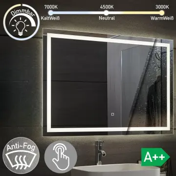 Espejo de baño con luz LED All antivaho , bluetooth, , táctil 100x80 cm