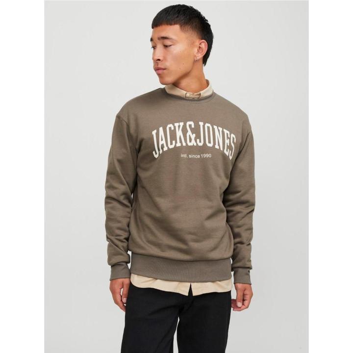 Felpa Uomo JACK & JONES Jjejosh Sweat Crew Neck – Cotone E Poliestere, Girocollo, Maniche Lunghe - 3