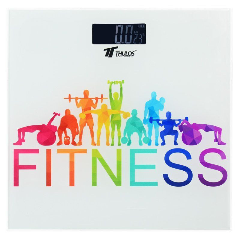 Báscula de baño, capacidad max: 180Kg. THULOS TH-BD103 - DISEÑO FITNESS