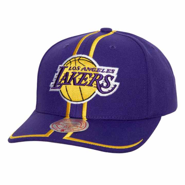 Mitchell & Ness x NBA Pinwheel of Fortune Deadstock Lakers Hat - Yellow/Purple