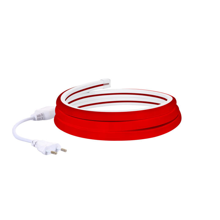 Bobina Tira Neón LED 50m Naranja | 220V AC, 120 LED/m, IP67 | Corte Cada 100 Cm | Decoración Interior/Exterior