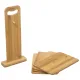 Set 4 cuchillos de cocina SAN IGNACIO Masterpro de acero inoxidable con pack de 4 tablas de corte con soporte de bambú - 5