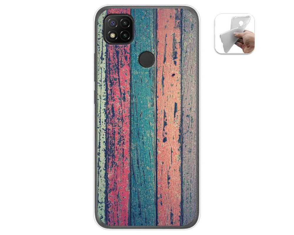 Funda Gel Tpu Para Xiaomi Redmi C Dise O Madera Dibujos Miravia