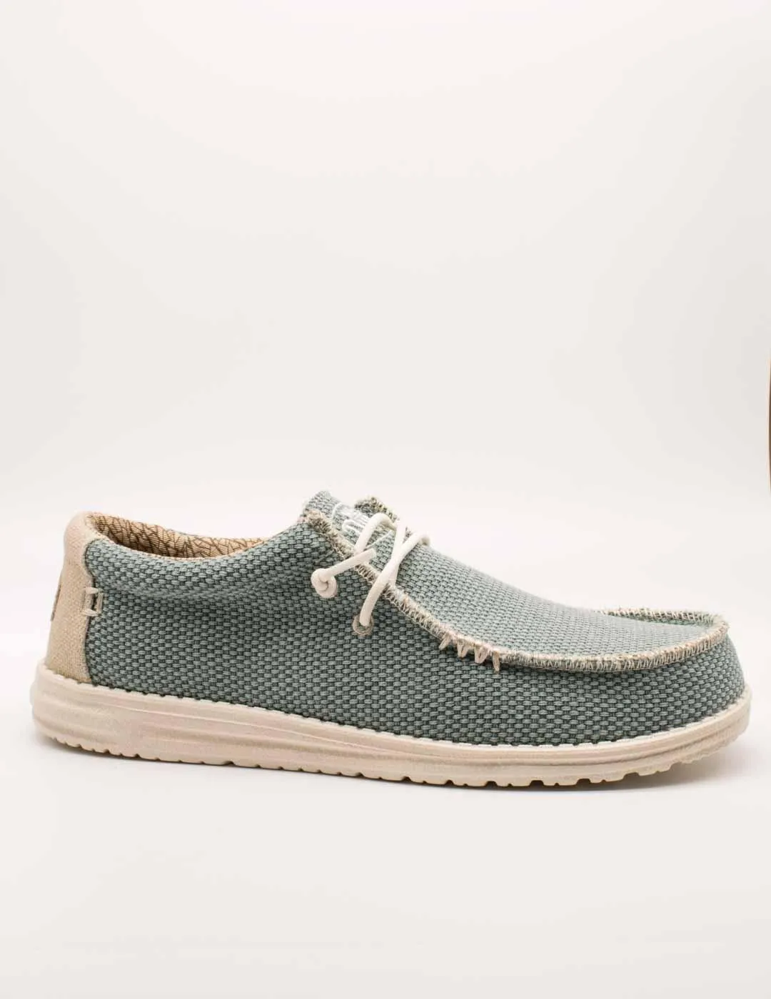 Hey Dude Wally Braided Off White - Chaussures Homme Confortables 45 EU, Blanc Cassé