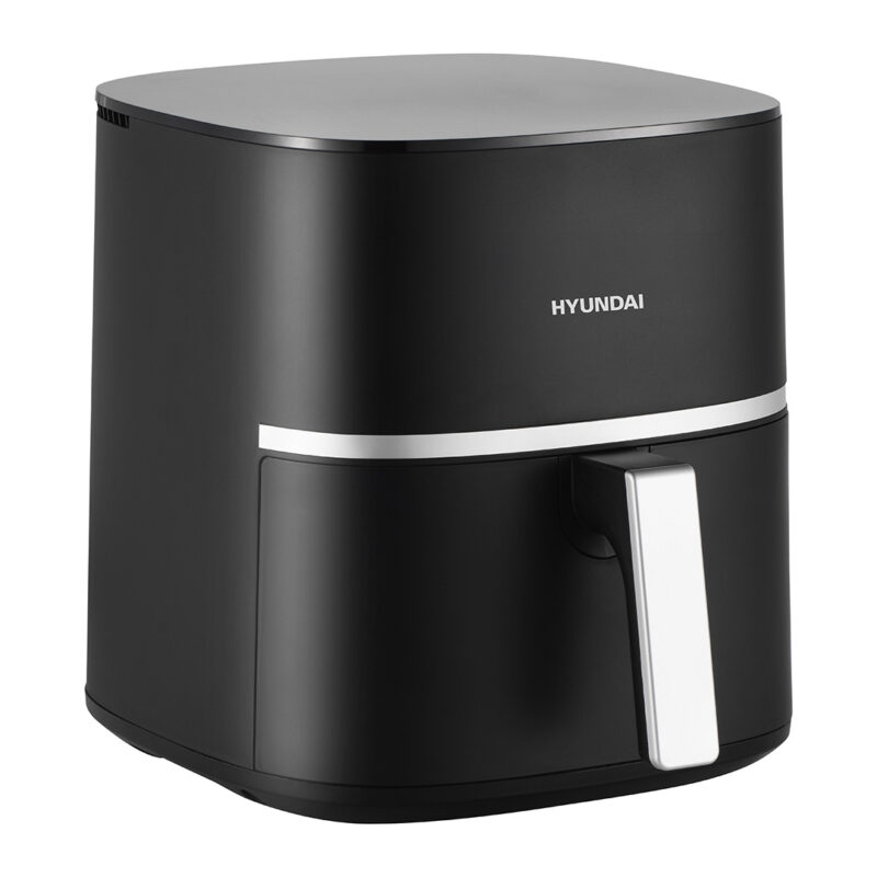 Air Fryer Hyundai, Capacidad 5,5 L, Color Negro. Dimensiones: 29,5cm 27,6cm 37,2cm. Control con Display, 10 Programas. - FREIDORA DE AIRE - FREIDORA SIN ACEITE