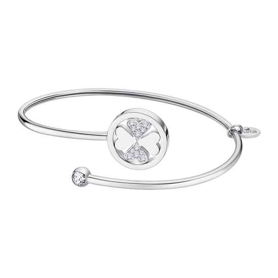 Lotus Style Bracciale Donna Millennial LS2169-2/5 - Acciaio Inossidabile 316L Con Trifoglio E Zirconia Blu - 4