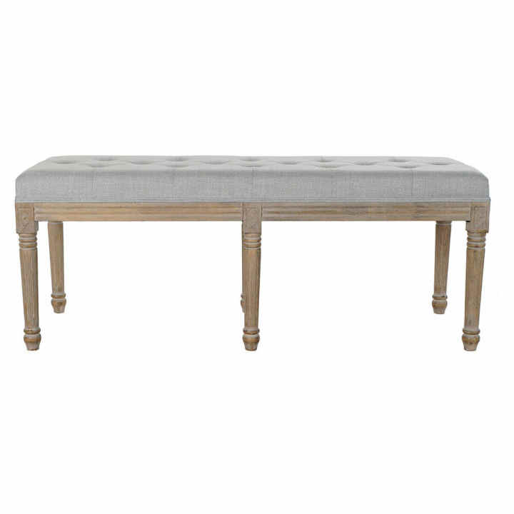 Centre De Table DKD Home Decor Marron Feuille De Plante - Décoration Bois Paulownie 48,5 X 21 X 5 Cm
