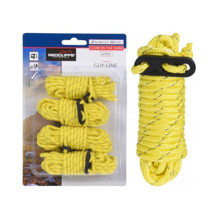 Redcliffs - guy ropes or truss rope set of 4 pieces yellow | Miravia