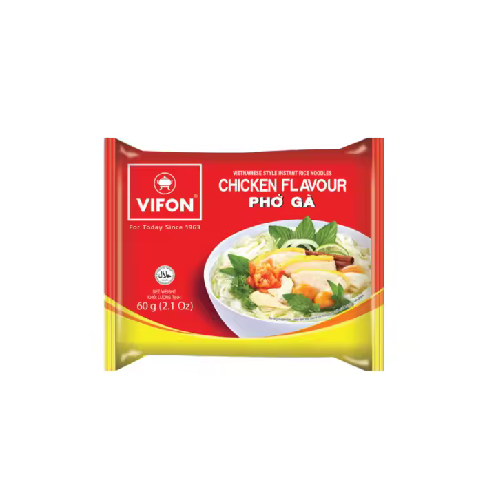 Tallarines de Arroz Estilo Vietnamita PHO GA sabor a pollo 60g VIFON Tallarines de Arroz Estilo Vietnamita PHO GA sabor a pollo 60g VIFON