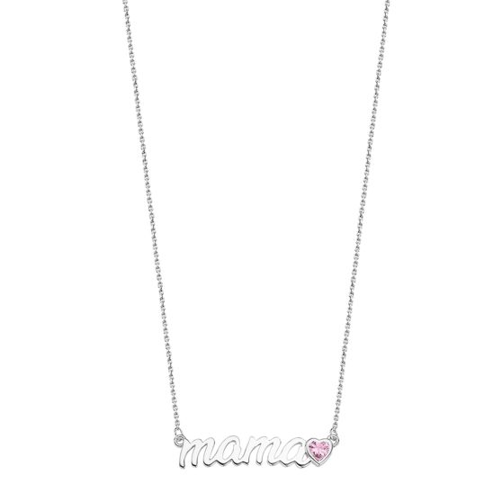 Bracciale Lotus Silver Mamma Cuore In Argento 925 E Tessuto Nero Con Zirconi – LP1808-2/1 - 4