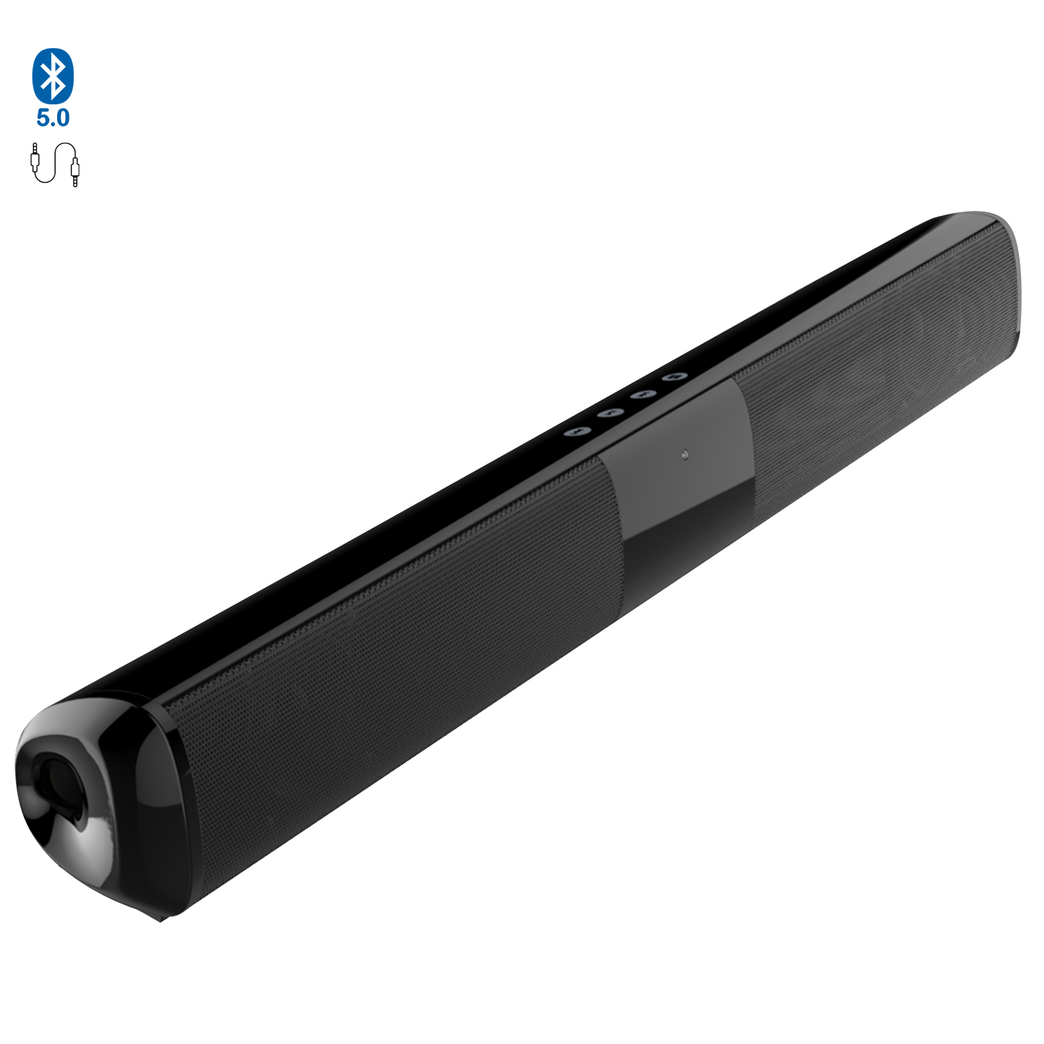 Altavoz barra de sonido A500 Bluetooth 5.0, 2 altavoces frontales. Entrada  USB, tarjeta micro SD y