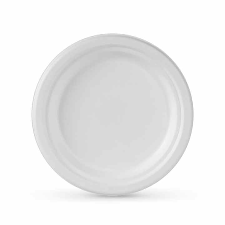 Platos Plasticos Blancos Desechables 17cm Pack 100 Unidades