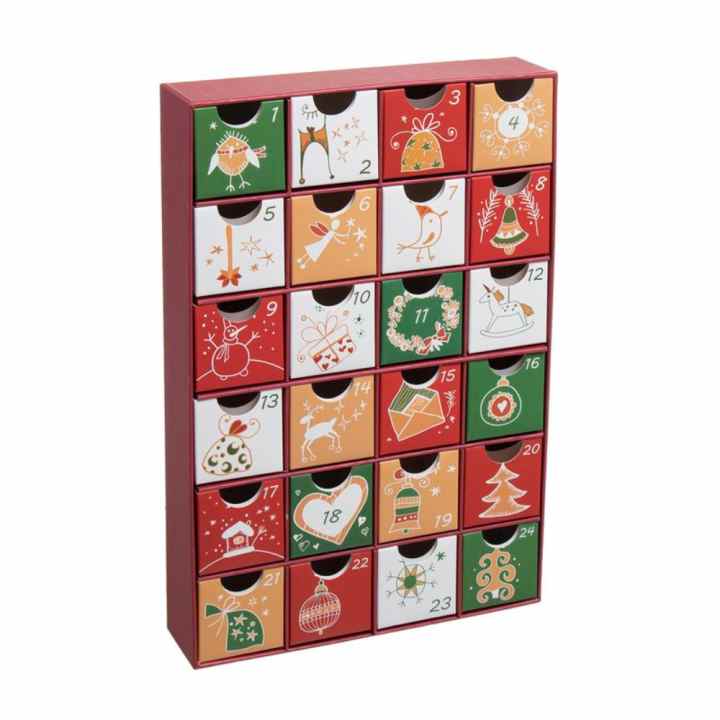 Calendario Adviento Navideño 2024 Caja Sorpresa Con Cuenta Regresiva 24 Dias Para Y Ninas H