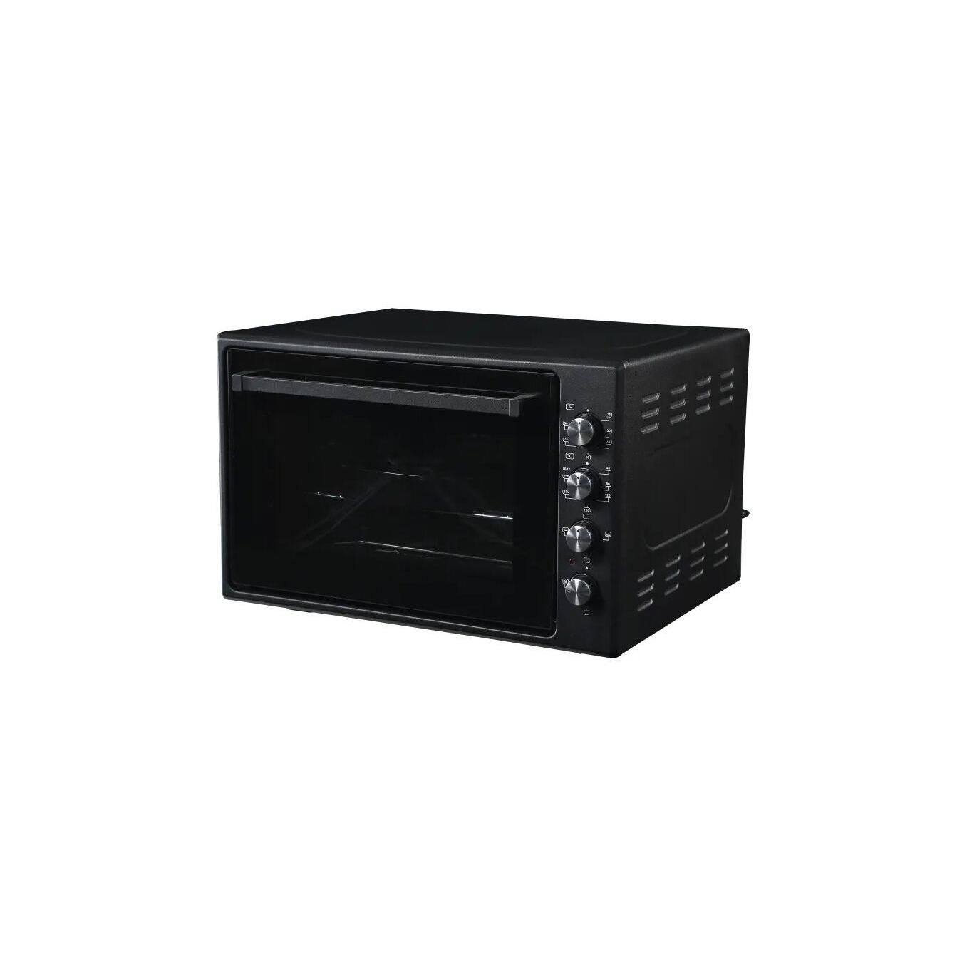 HORNO XXL - COLOR NEGRO - ELECTRICO - 70 LITROS - ROYAL SWISS - MODELO 2006 - 2 BANDEJAS ESMALTADAS - 3 FUNCIONES - 90 MIN - 300º - POLLO ASADOR - VENTILADOR - DOBLE CRISTAL  - LUZ - 1300W
