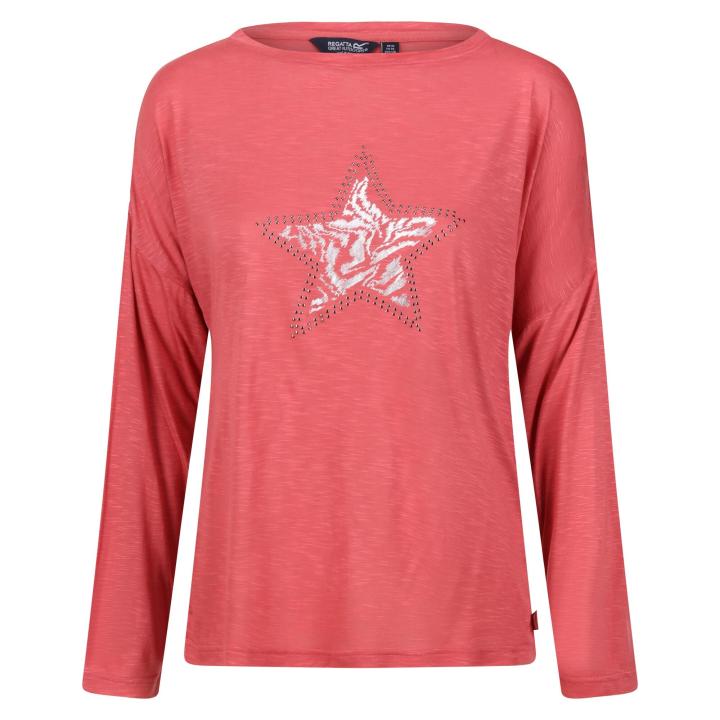 Regatta Orla Winter Tee, Camiseta Mujer, Berry Bubble Blue