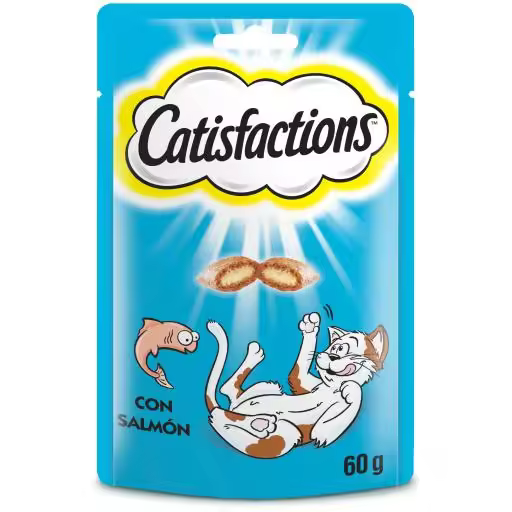 Catisfactions Premios para Gatos Sabor Salmón (Gatos , Snacks , Galletas) - 60 GR Catisfactions Premios para Gatos Sabor Salmón (Gatos , Snacks , Galletas) - 60 GR