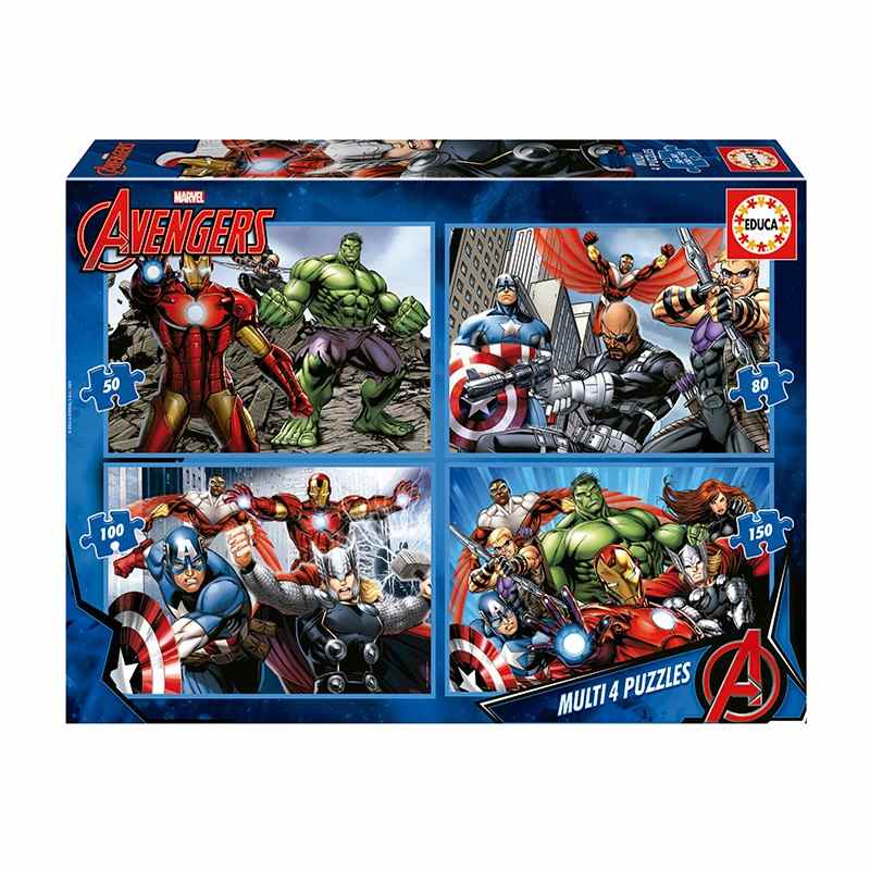 Multipack 4 Puzles Progresivos Avengers | Miravia