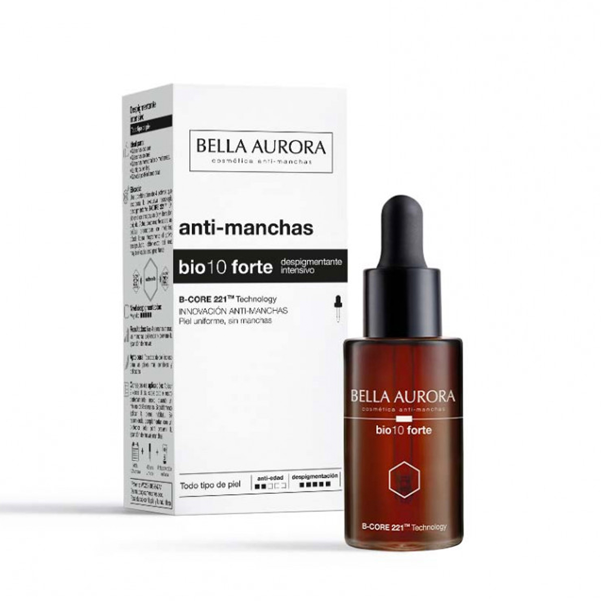 BELLA AURORA - Crema Doble Fuerza para Piel Seca 30 ml, Tratamiento  Aclarante, Ilumina la Piel y Atenúa Manchas, Textura Rica y Untuosa, Crema  Antimanchas e Hidratante, con B-Core 221 : : Belleza