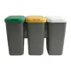 Set 3 Papeleras De Reciclaje De Plástico TONTARELLI 79 X 33 X 48 Cm - 5