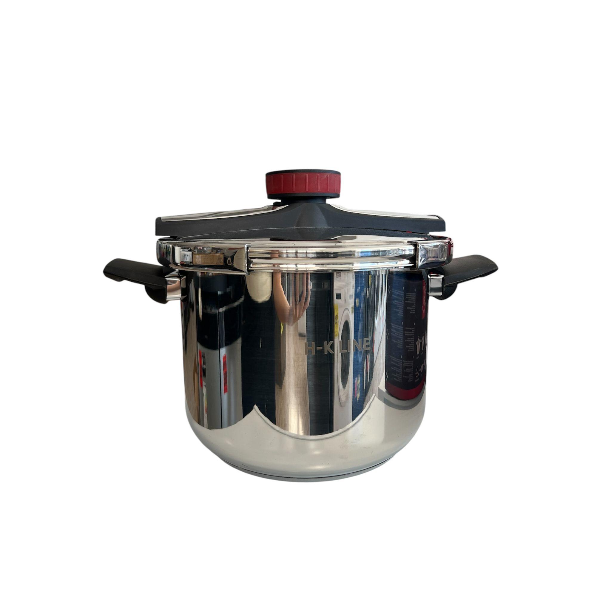 Olla Presión Súper Rápida HL LINE 10 L - 10 LITROS - Inducción - OLLA A PRESION - 10L - VITRO - ELECTRICA - GAS - INDUCCION - 3EN1 - COUS COUS- VAPOR - 26 CM