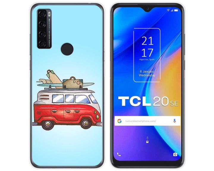 Custodia In Silicone Per TCL 205 Design Camouflage 03 Disegni