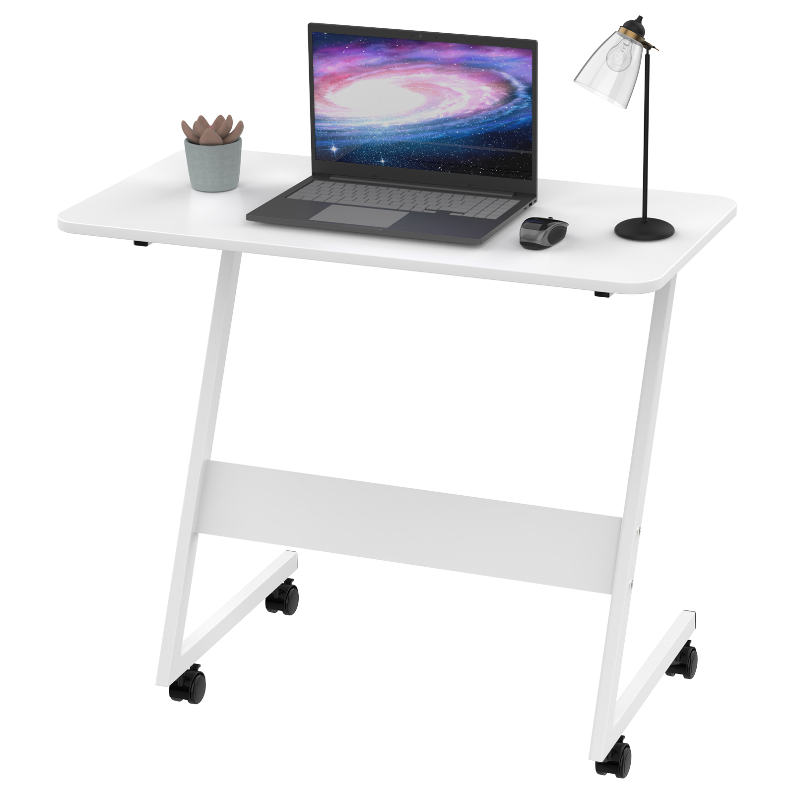 Mesa de ordenador ajustable portátil de escritorio girar mesa de cama para  PC puede ser levantado Escritorio con rueda, Auxiliar Mesa portátil para  Sofá