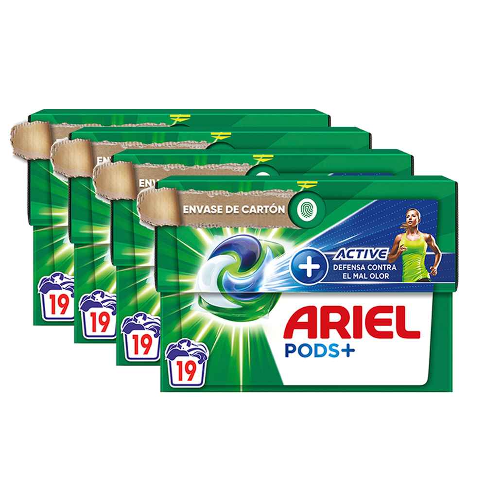 Ariel Pods All in 1 - 18 Dosis + Perlas Lenor para Ropa 140g