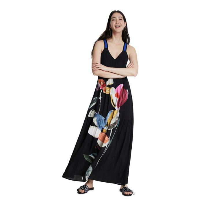 Desigual Black Polyester Women Dress